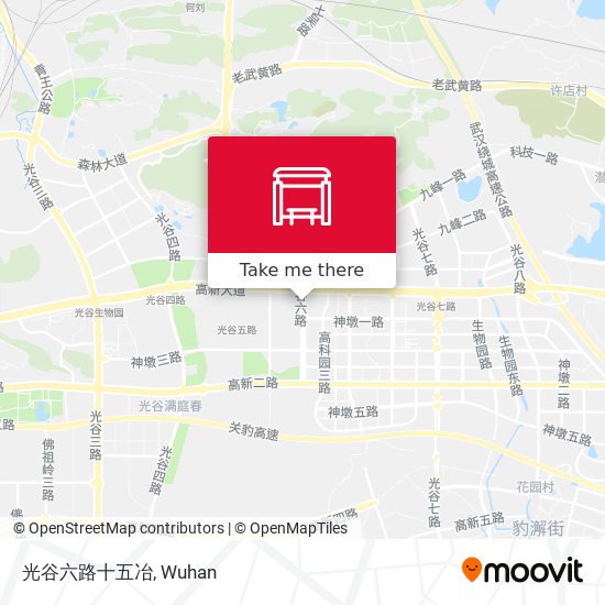 光谷六路十五冶 map