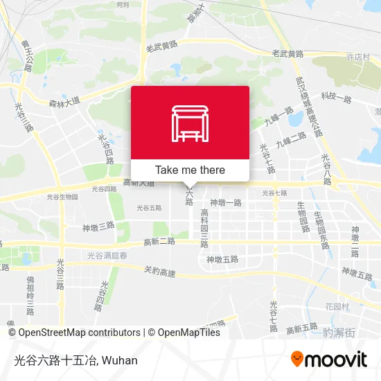 光谷六路十五冶 map