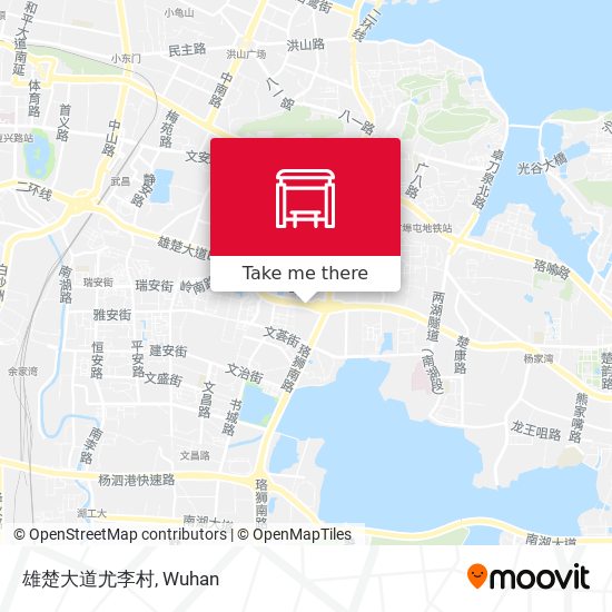 雄楚大道尤李村 map