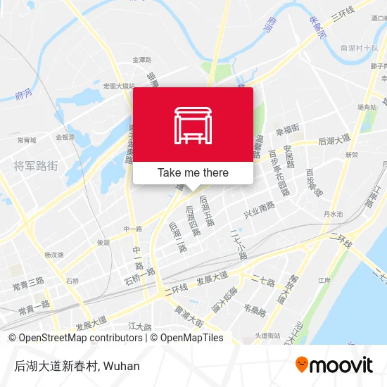 后湖大道新春村 map