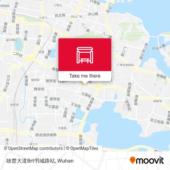雄楚大道Brt书城路站 map