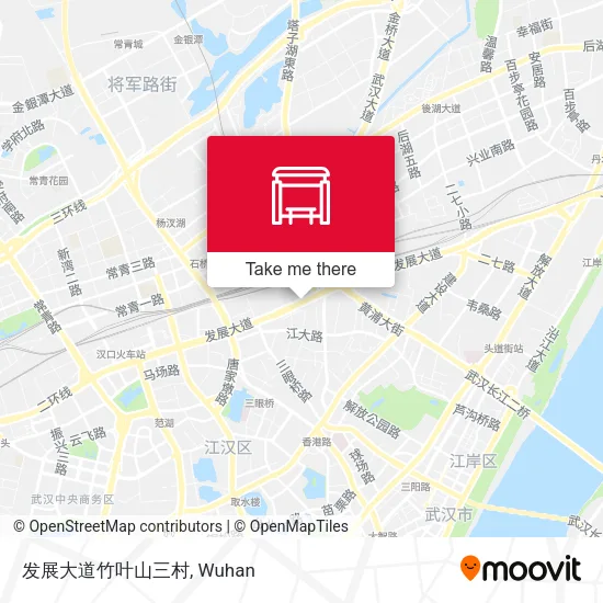 发展大道竹叶山三村 map