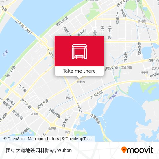 团结大道地铁园林路站 map