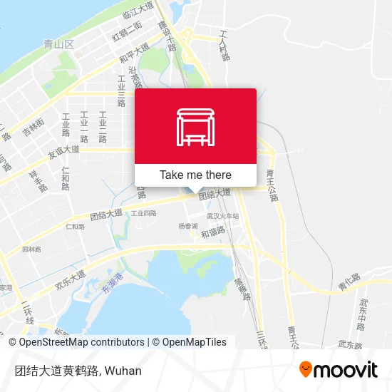 团结大道黄鹤路 map