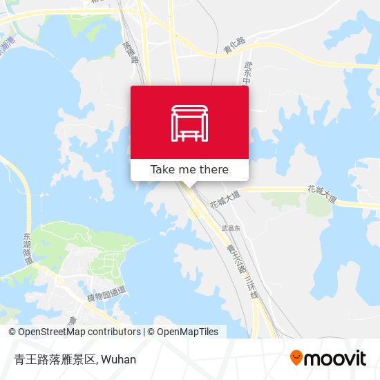 青王路落雁景区 map