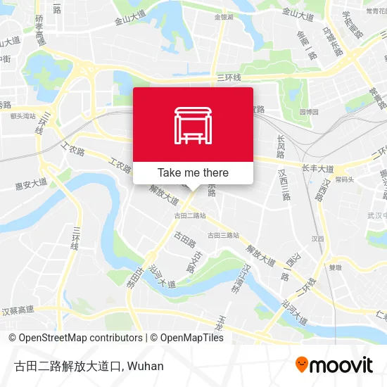 古田二路解放大道口 map