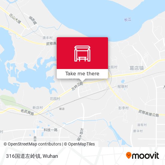 316国道左岭镇 map