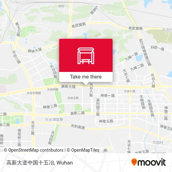 高新大道中国十五冶 map
