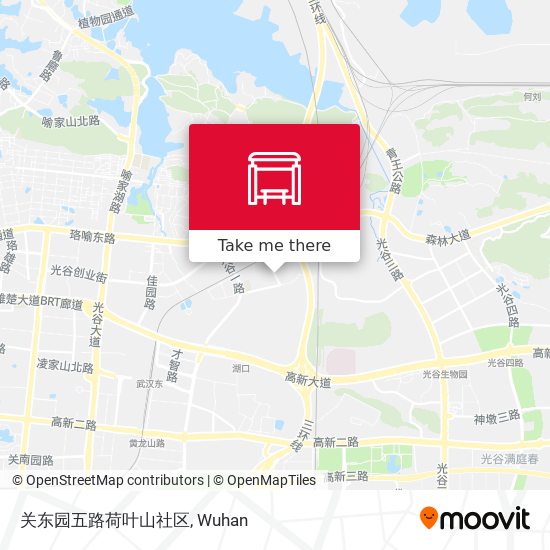 关东园五路荷叶山社区 map