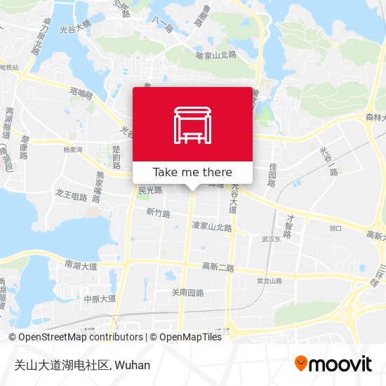 关山大道湖电社区 map