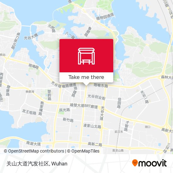 关山大道汽发社区 map