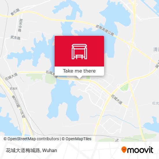 花城大道梅城路 map
