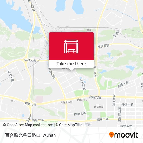 百合路光谷四路口 map