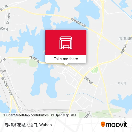 春和路花城大道口 map