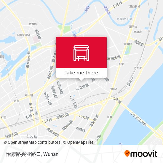 怡康路兴业路口 map