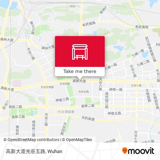 高新大道光谷五路 map