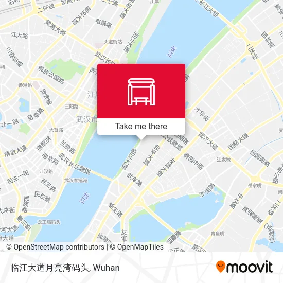 临江大道月亮湾码头 map