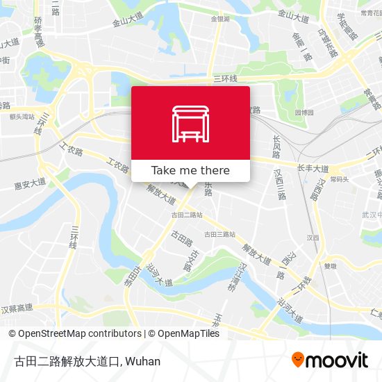 古田二路解放大道口 map