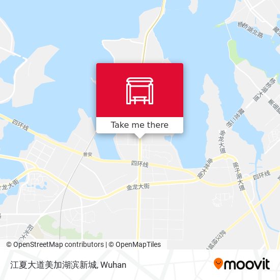 江夏大道美加湖滨新城 map