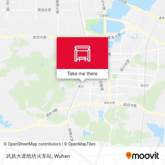 武昌大道纸坊火车站 map