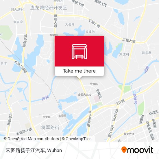宏图路扬子江汽车 map