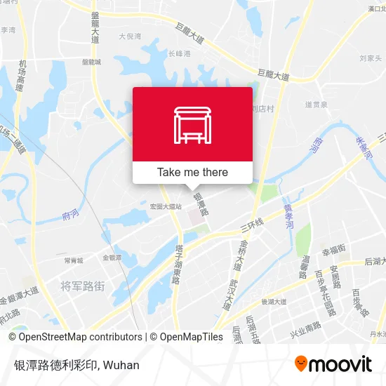 银潭路德利彩印 map