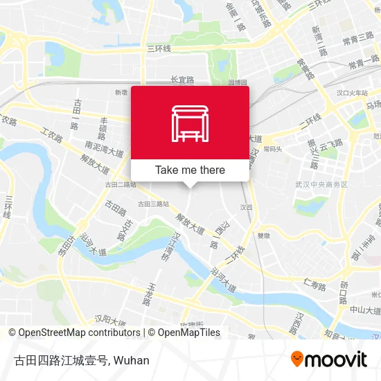 古田四路江城壹号 map