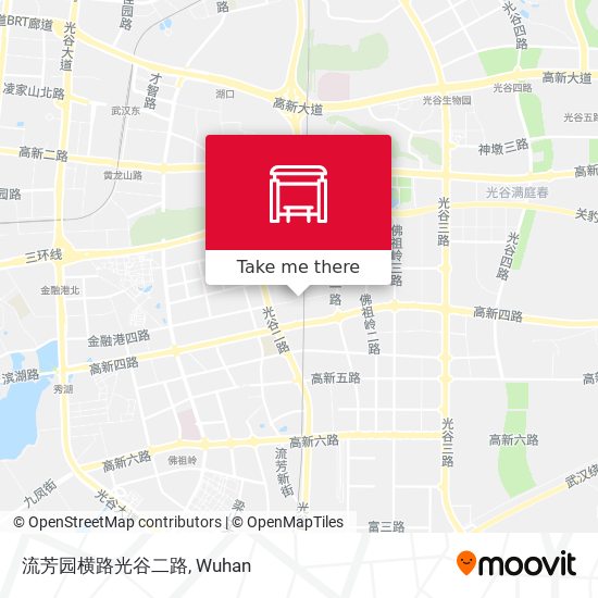 流芳园横路光谷二路 map