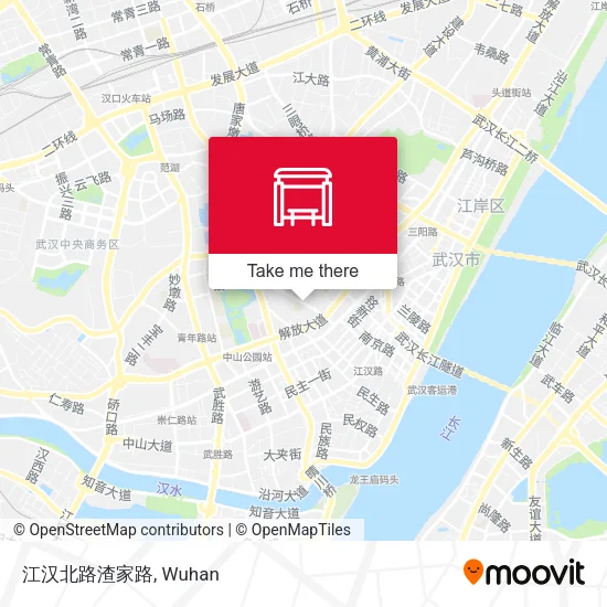 江汉北路渣家路 map