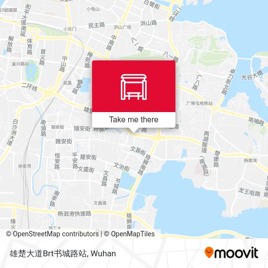 雄楚大道Brt书城路站 map