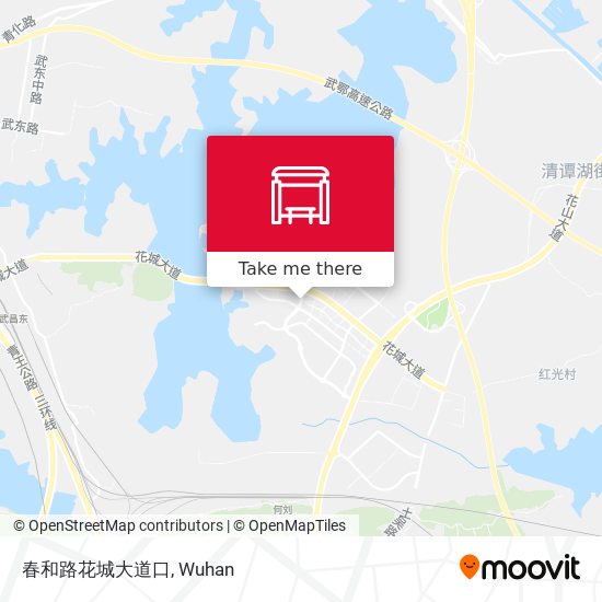春和路花城大道口 map