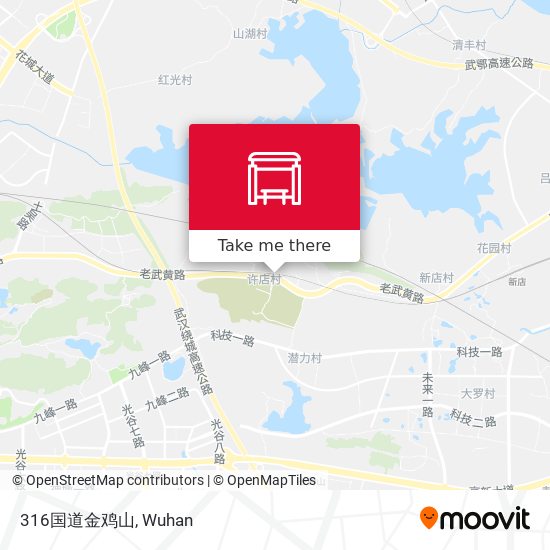 316国道金鸡山 map