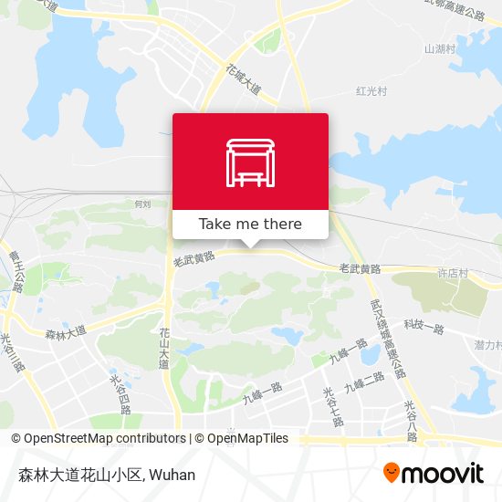 森林大道花山小区 map