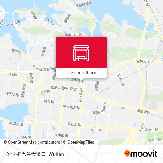 创业街光谷大道口 map