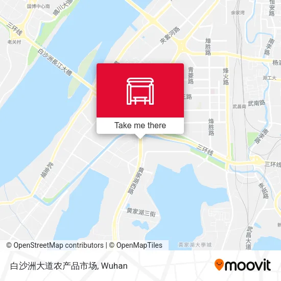 白沙洲大道农产品市场 map