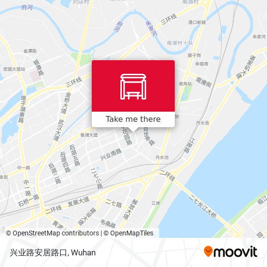 兴业路安居路口 map