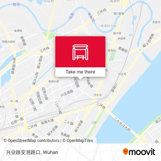 兴业路安居路口 map