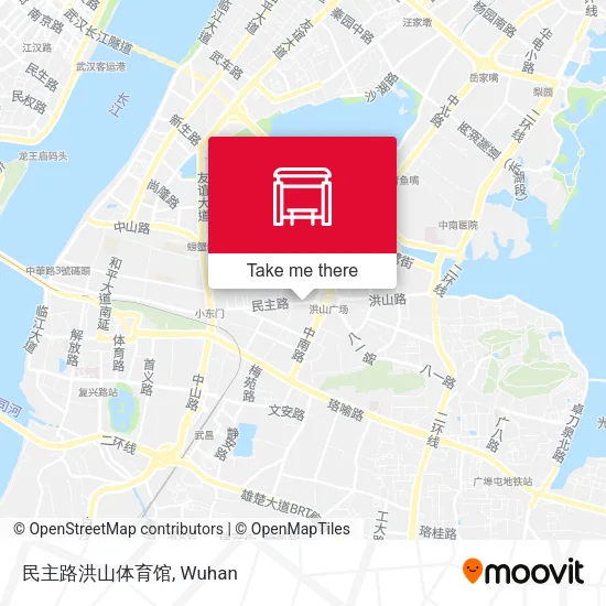 民主路洪山体育馆 map