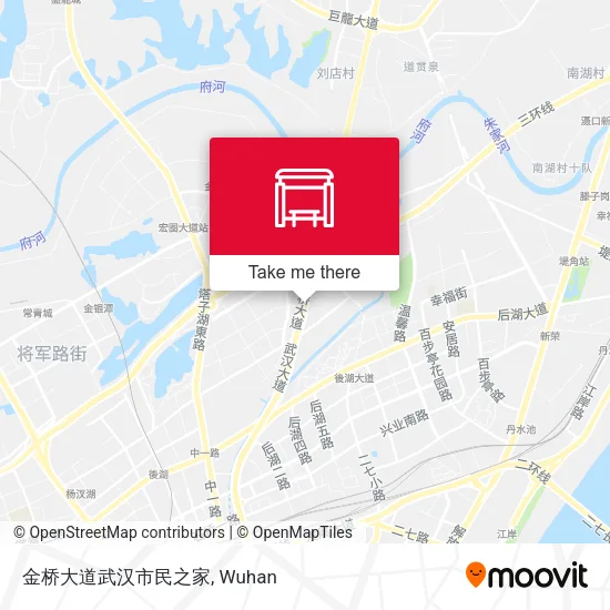 金桥大道武汉市民之家 map