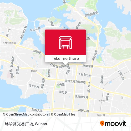 珞喻路光谷广场 map