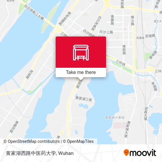 黄家湖西路中医药大学 map