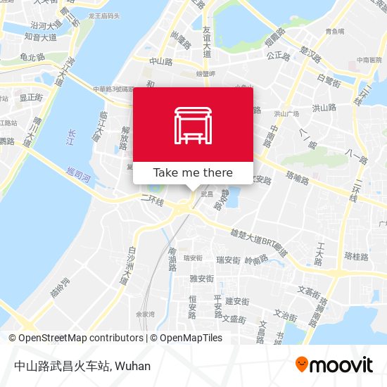 中山路武昌火车站 map
