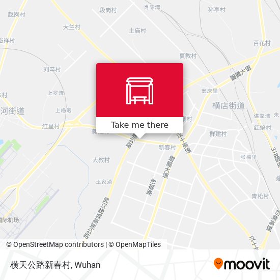 横天公路新春村 map