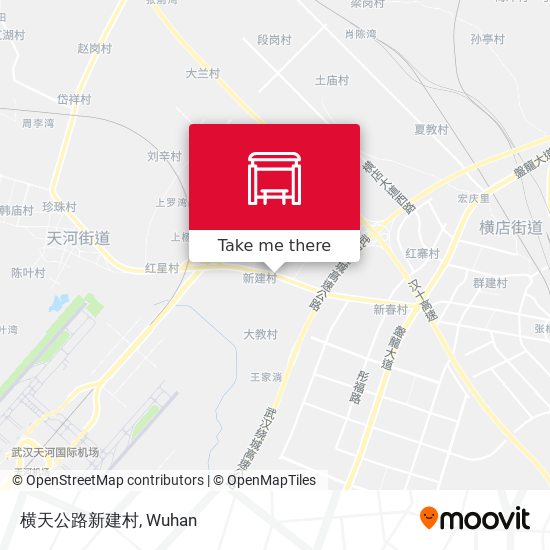 横天公路新建村 map