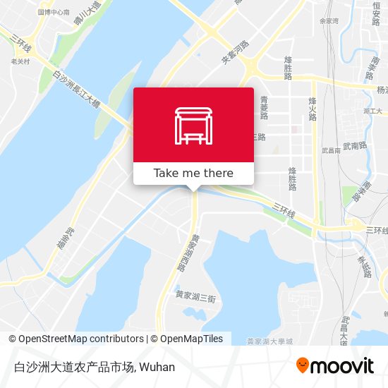 白沙洲大道农产品市场 map