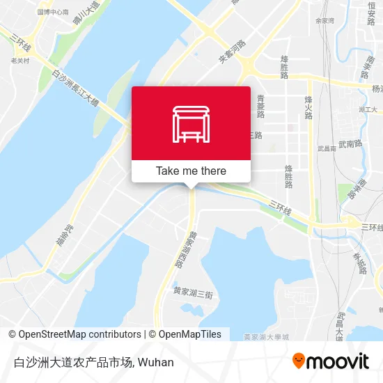 白沙洲大道农产品市场 map