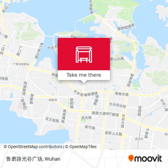 鲁磨路光谷广场 map