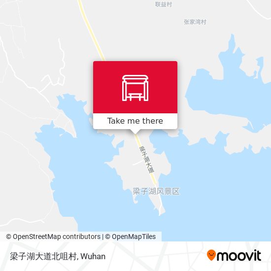 梁子湖大道北咀村 map