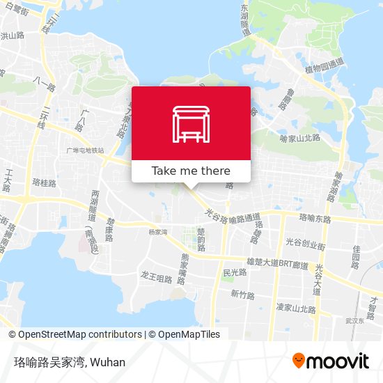 珞喻路吴家湾 map