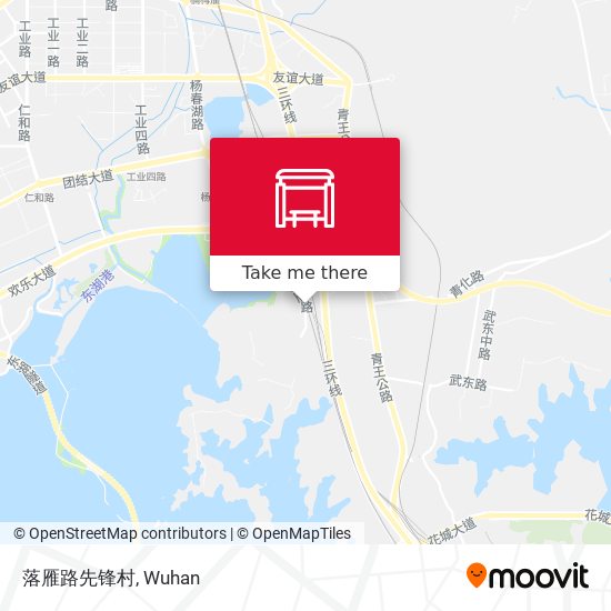 落雁路先锋村 map